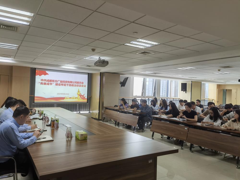 东方广益公司开展“青廉成华”建设年轻干部集体政治谈话